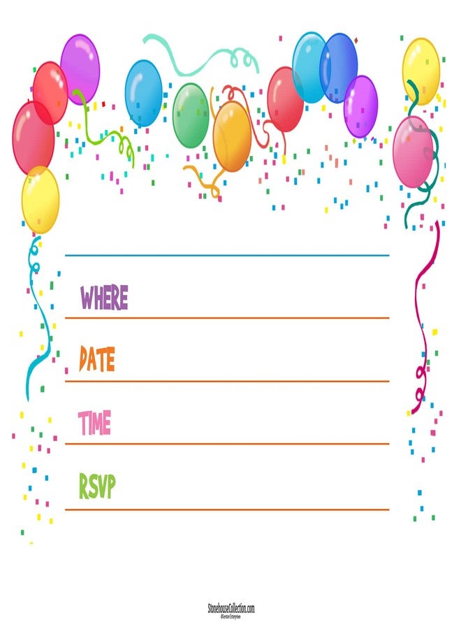 ستون هاوس كوليكشن مجموعة ستون هاوس - دعوات يوم مفتوح - 25 دعوة مع أظرف - صنع في الولايات المتحدة الأمريكية - Image 4