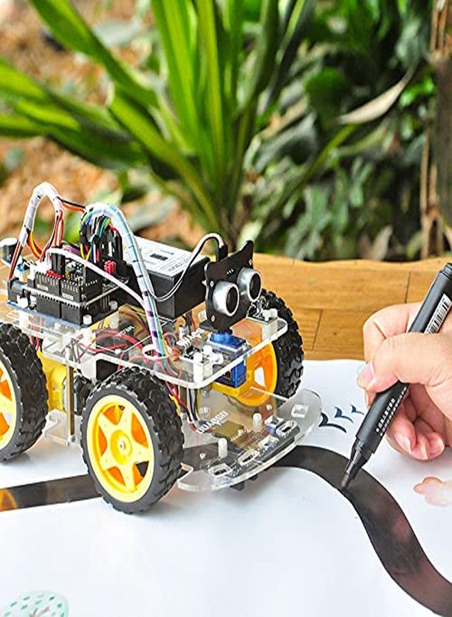 OSOYOO Robot Car Starter Kit for R3 | STEM Remote Controlled Educational Motorized Robotics for Building Programming Learning How to Code | IOT Mechanical DIY Coding for Teens Adults - Image 3