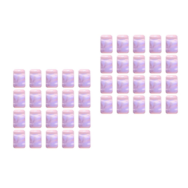 200 pcs Self-sealing Bag Small Jewelry Bag Colorful Earring Bag Jewelry Packing Bag - Image 1