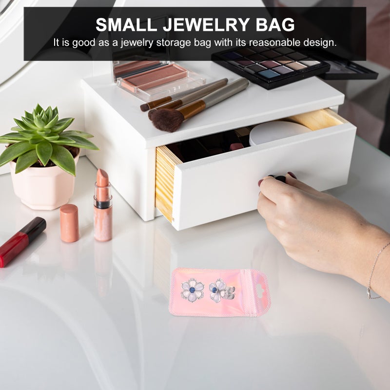 200 pcs Self-sealing Bag Small Jewelry Bag Colorful Earring Bag Jewelry Packing Bag - Image 4