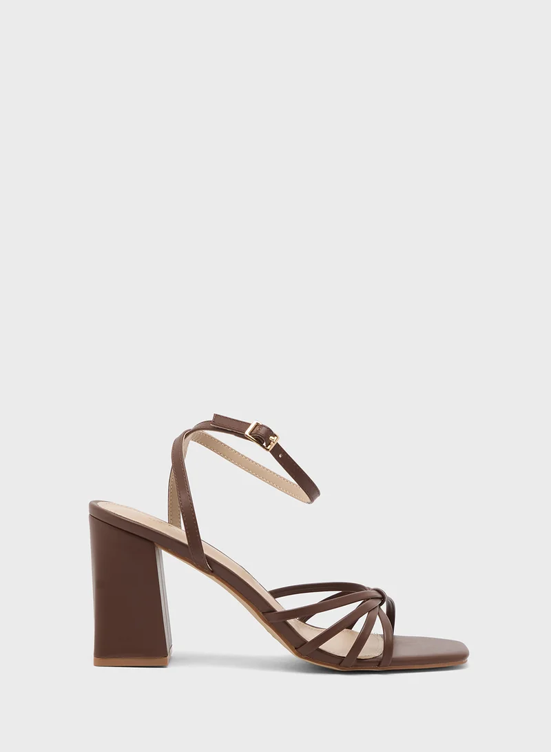 ايلا High Heel Sandal With Ankle Strap