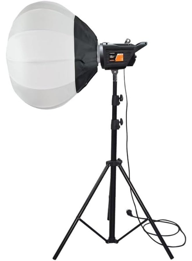 MUNTAQI طقم إضاءة تصوير احترافي 400 واط مع صندوق ناعم QX 65 سم وحامل قابل للتعديل - ضوء ملء LED قابل للتعتيم 2700K-6500K للفيديو، يوتيوب، تيك توك، فيسبوك، الاستوديو ومبدعي المحتوى - Image 1