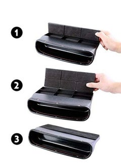 AIWANTO 2pcs Pu Leather Car Seat Pockets Car Console Side Organizer Storage Seat Gap Fillers  - Image 5
