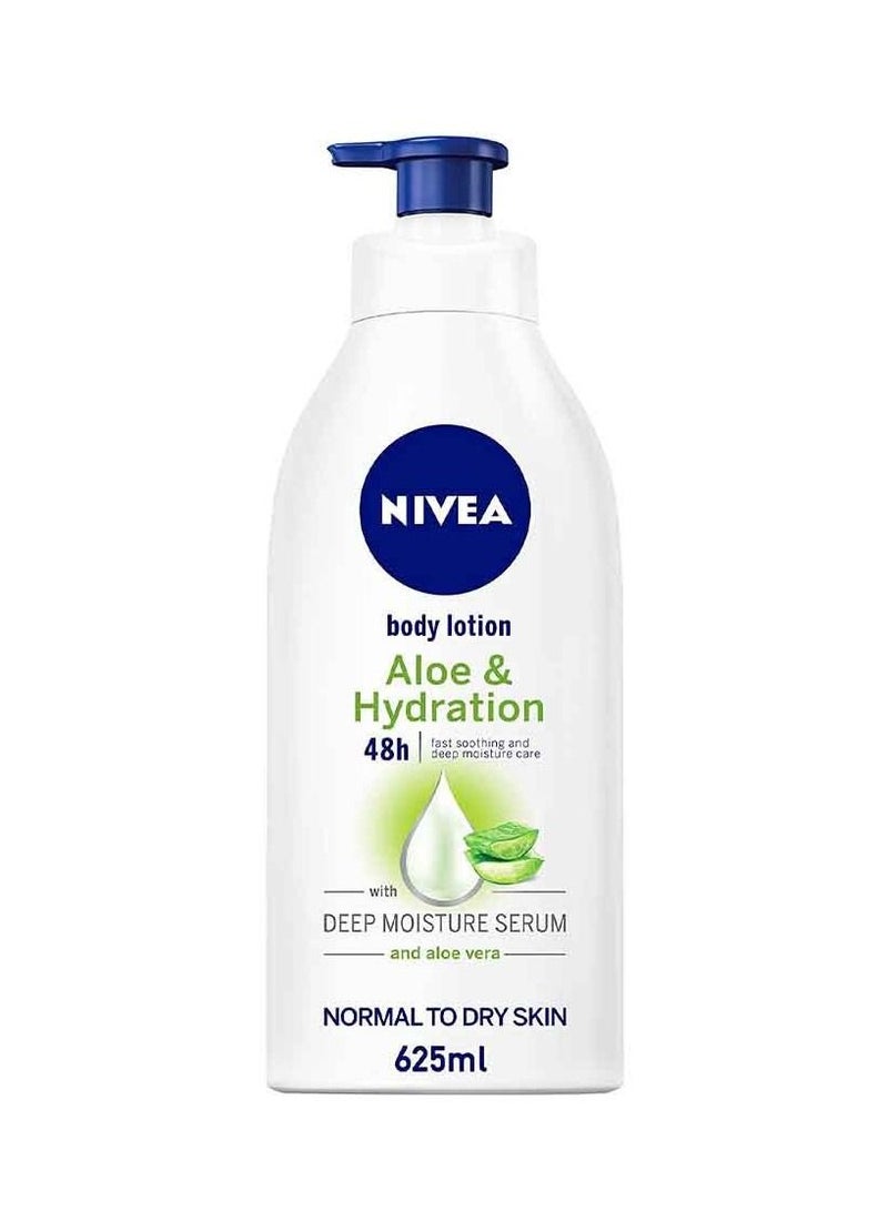 Nivea Aloe & Hydration Body Lotion Normal to Dry Skin 625ml