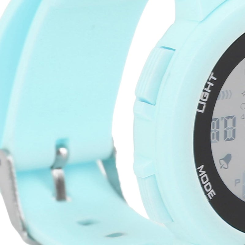ZJchao Kids Watch Water Watch Swim Watch for Boys Girls with Luminous Alarm 12/24H Day Display WR50M Shockproof Rubber Strap (Light Blue) - Image 4