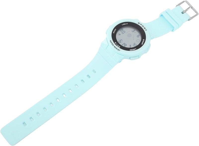 ZJchao Kids Watch Water Watch Swim Watch for Boys Girls with Luminous Alarm 12/24H Day Display WR50M Shockproof Rubber Strap (Light Blue) - Image 2