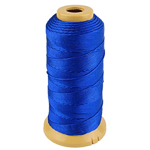 McFanBe 656 Feet Twisted Nylon Twine String Cord for Gardening Marking DIY Projects Crafting Masonry (Blue, 1mm-656 feet) - Image 1