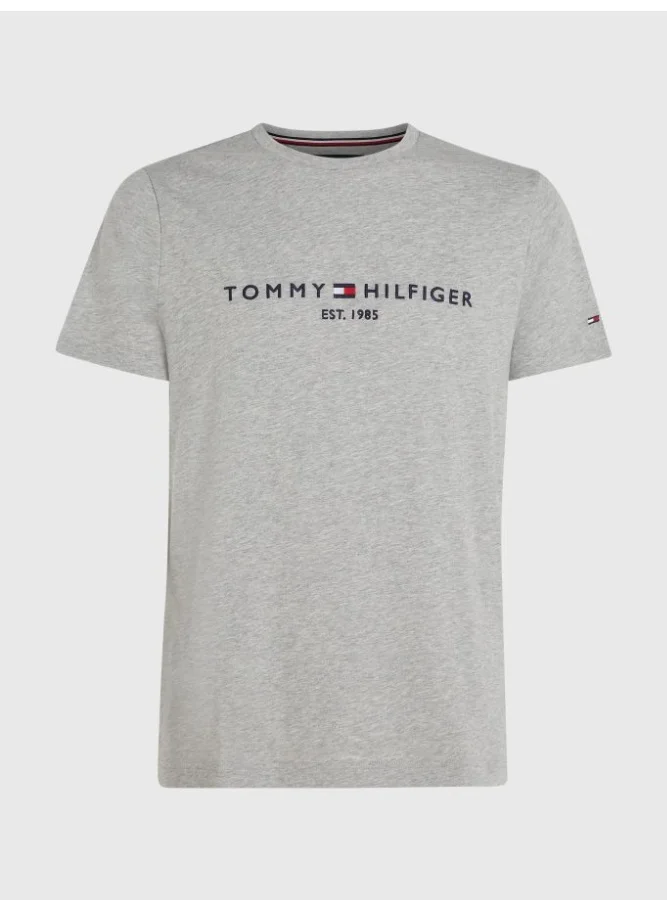 Tommy Hilfiger CLOUD HTR Tommy Hilfiger Logo T-Shirt for Men | Best Price UAE