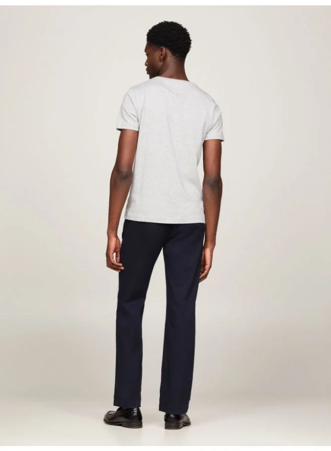 Tommy Hilfiger CLOUD HTR Tommy Hilfiger Logo T-Shirt for Men | Best Price UAE