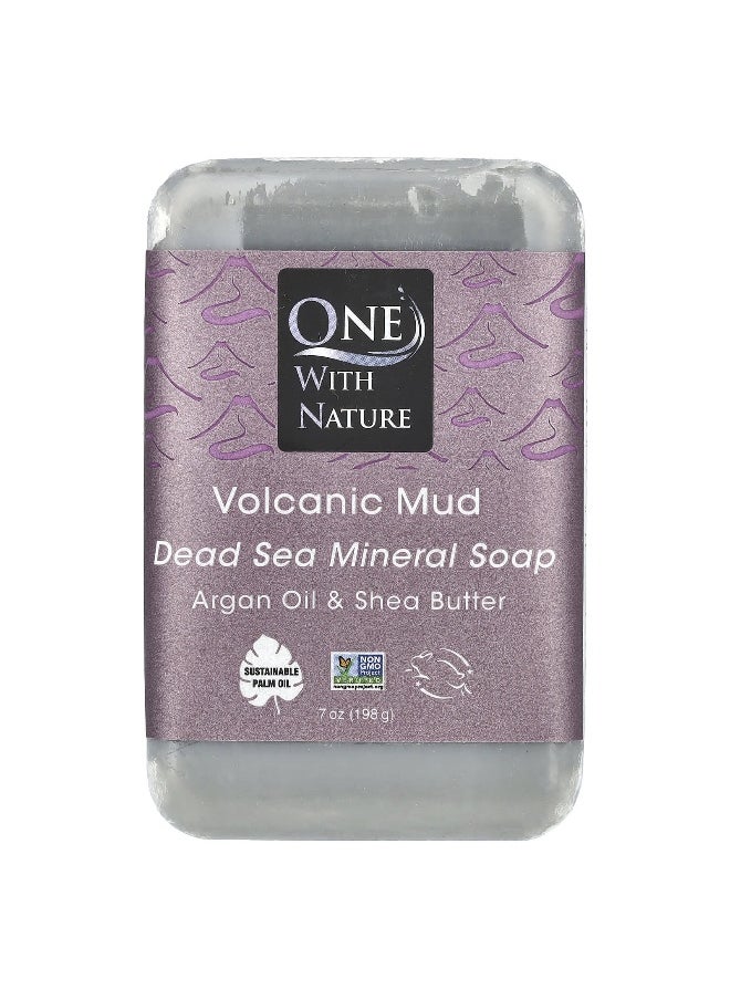 ONE WITH NATURE One with Nature, Dead Sea Mineral Bar Soap, Volcanic Mud, 7 oz (198 g)  - Image 1