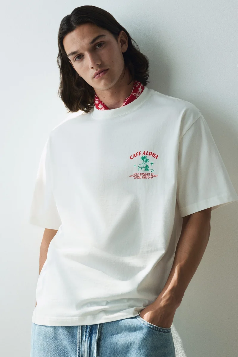 H&M Relaxed Fit Cotton T-shirt