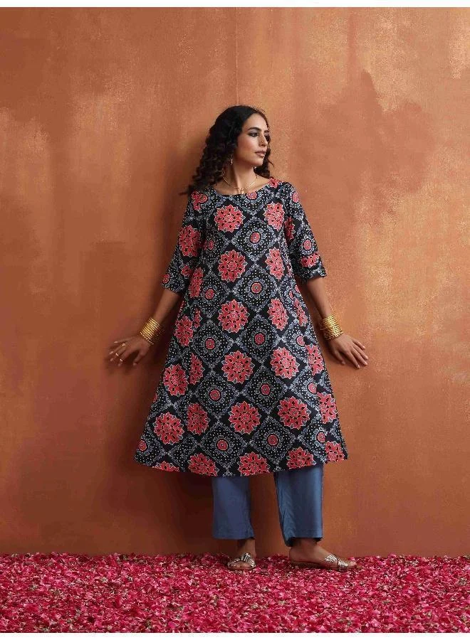 ترو برونز طقم كورتا - بطبعة الأجراك الأسود