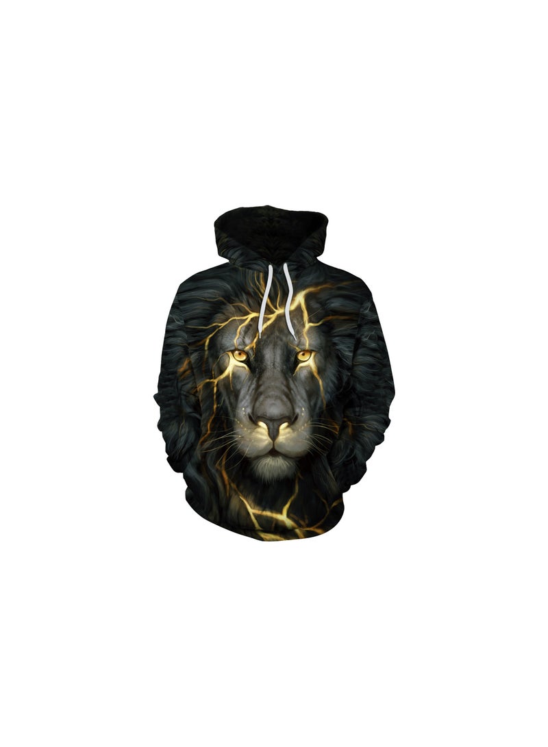 Loquat Squality 3D Printing Long Sleeved Hoodie Men/Women Multicolour - Image 1