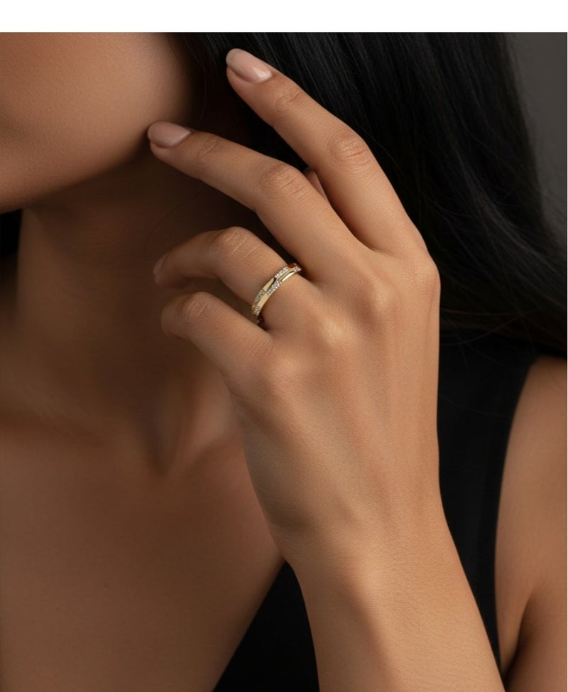 Ruby Art Gold 18K Pure Gold Women’s Ring - Premium Finish & Elegant Style -  1.82 Gram - Image 2