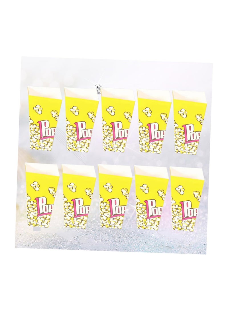 GGOOT Popcorn Paper Bag 50pcs disposable popcorn bag paper food bags movie night supplies cone popcorn bag triangle paper popcorn bag gift box paper bag popcorn box candy container - Image 2