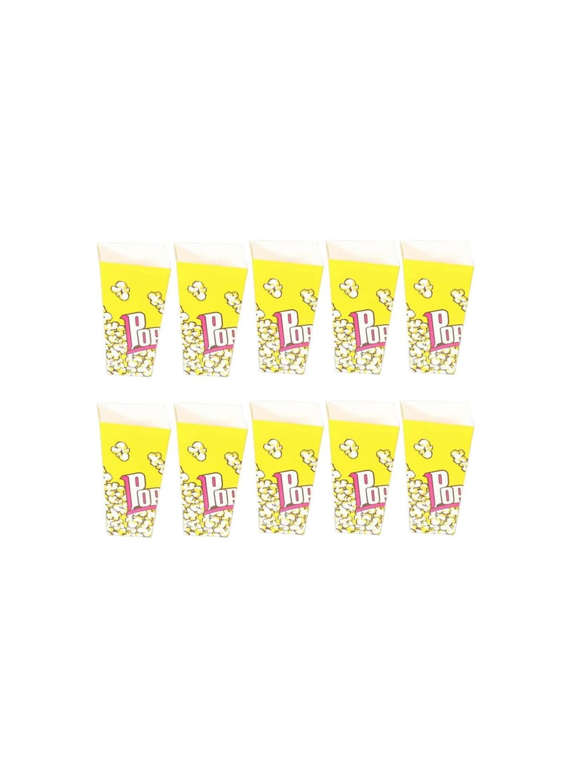 GGOOT Popcorn Paper Bag 50pcs disposable popcorn bag paper food bags movie night supplies cone popcorn bag triangle paper popcorn bag gift box paper bag popcorn box candy container - Image 1