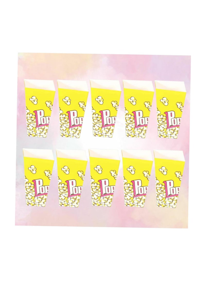 GGOOT Popcorn Paper Bag 50pcs disposable popcorn bag paper food bags movie night supplies cone popcorn bag triangle paper popcorn bag gift box paper bag popcorn box candy container - Image 3