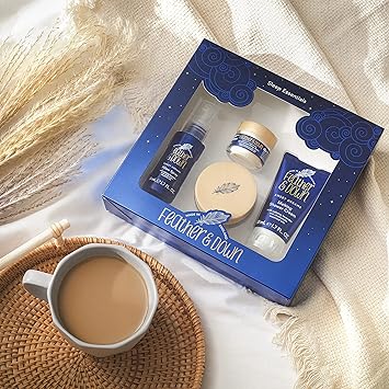 Feather & Down Feather Down Sweet Dream Sleep Essentials Gift Set 50ml Pillow Spray 50ml Melting Shower Cream 16g AllPurpose Sleep Balm 50ml Sleep Butter Cruelty Free Vegan Friendly  - Image 4
