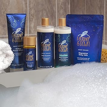 Feather & Down Feather Down Sweet Dream Sleep Essentials Gift Set 50ml Pillow Spray 50ml Melting Shower Cream 16g AllPurpose Sleep Balm 50ml Sleep Butter Cruelty Free Vegan Friendly  - Image 5