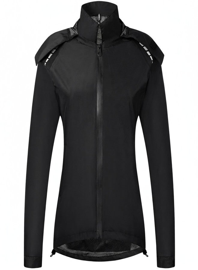 WOSAWE Women's Lightweight Waterproof Jacket Waterproof Running Jacket Hiking Jacket High Visibility Breathable Windproof Coat - Image 1