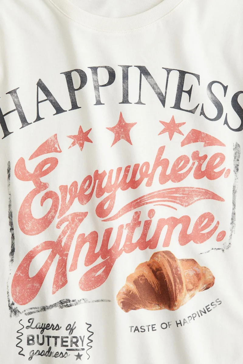 H&M Printed jersey top