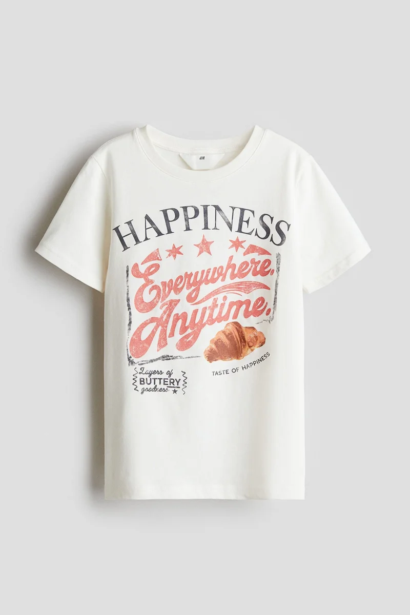 H&M Printed jersey top