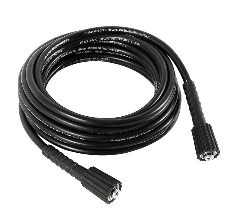 FIELDSTAR خرطوم غسالة ضغط ممتاز حتى 5800 PSI أنبوب بلاستيكي أسود مصبوب (8 متر) (مناسب لـ STARQ و VANTRO و AIMEX و GAOCHENG و AGARO و SHAKTI) - Image 1