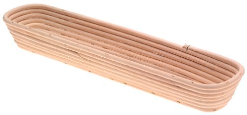 Frieling Sourdough Proofing Basket - 17-Inch x 4-Inch, Brown Rectangular - Natural Cane Bread Making Tools & Sourdough Accessories - Banneton Basket for Bread Baking Supplies - Image 4