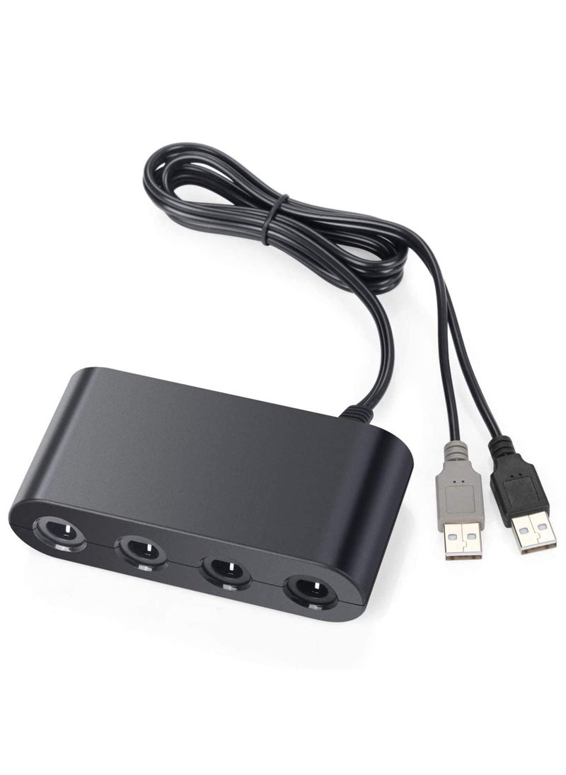 Generic - For Nintendo Switch GameCube New Turbo 4 Port GC Gamecube NGC Controller Adapter Converter for Nintend Wii U Switch and PC - Image 1