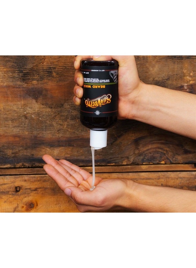 SUAVECITO Beard Wash Set Cleansing and Conditioning Beard Kit For Men (8 oz. each) - Image 2