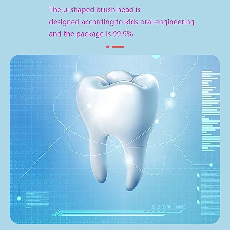 Episkey Kids Toothbrushes Soft Silicone Children U Shape Whole Mouth Teeth Cleaning All Round Toothbrush for Kids Baby 2-12 Years Old (Long Handle) (BABY_BRUSH) - Image 5