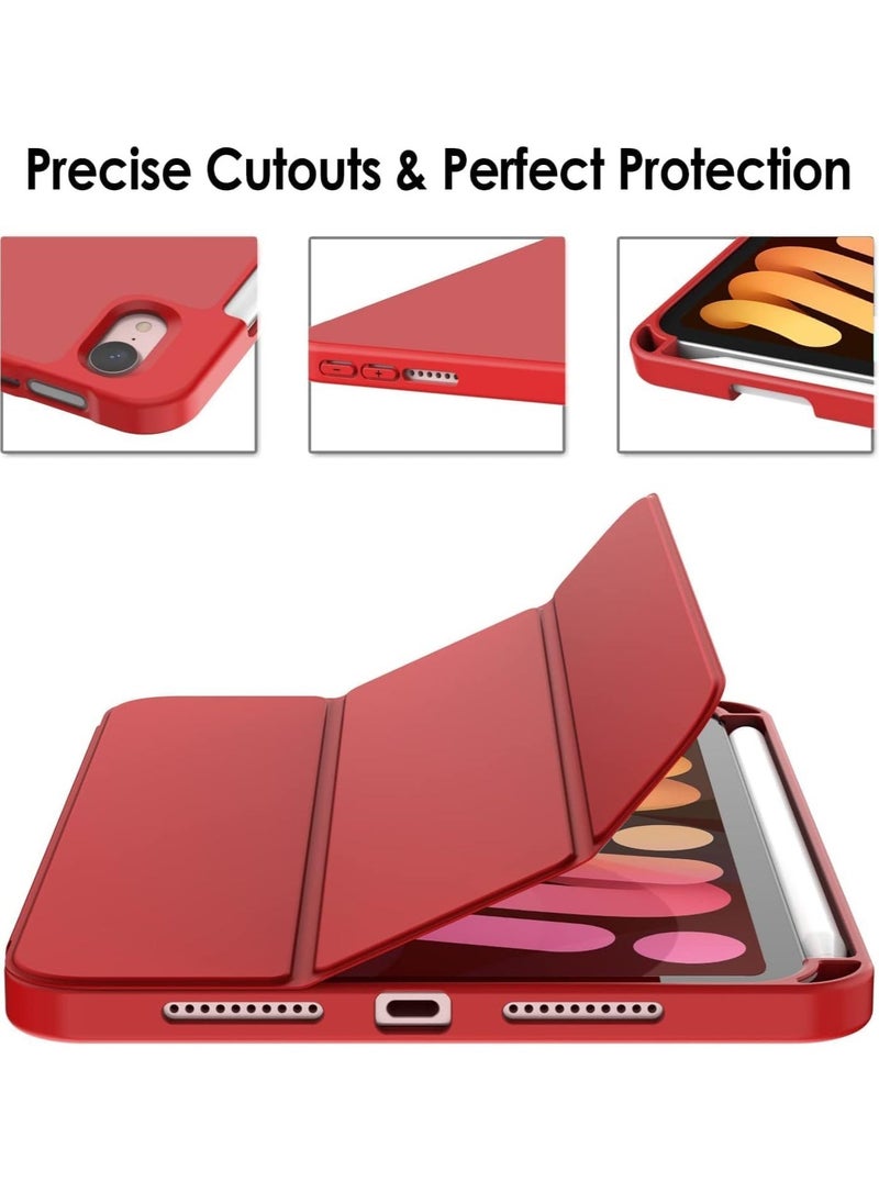 JAJEEK NEW Smart Case with Pencil Holder for iPad Mini 6 – Trifold Stand Smart Cover with Soft TPU Back, Auto Wake/Sleep, Dust Proof & Anti-Fingerprint, Heavy Duty Protection - Image 3