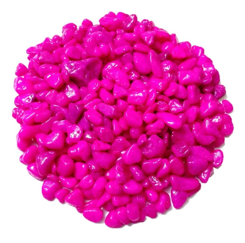 VANNEF Stone Decorative Aquarium and Vase Fillers Pebbles for Garden and Home Decor Pink 950gm