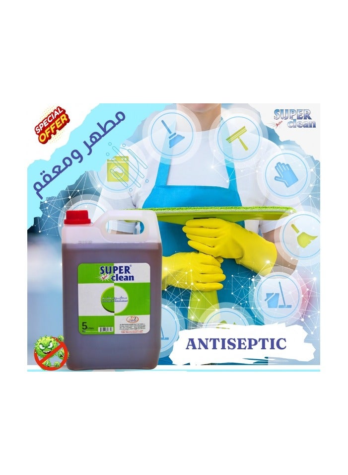 Superclean Antiseptic Disinfectant 5L with 500ml & 750ml – Combo Pack of 3 | Powerful Germ Protection for Home & Office - Image 4
