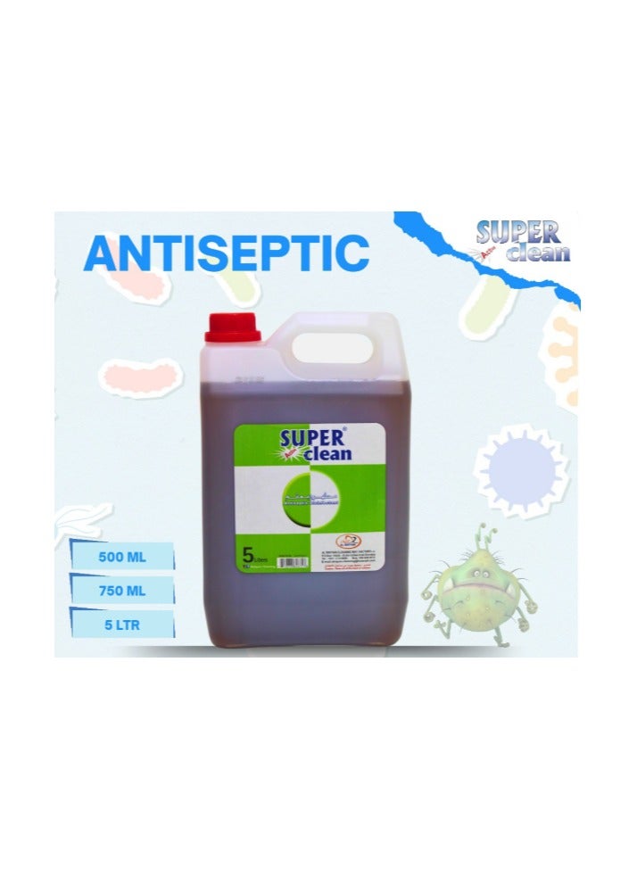 Superclean Antiseptic Disinfectant 5L with 500ml & 750ml – Combo Pack of 3 | Powerful Germ Protection for Home & Office - Image 5
