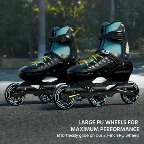 Lifelong Skating Shoes- Roller Skate Shoes - 3 Wheels Inline Skates - Skating Shoes for Boys & Girls - Skate Scooter - Liner Skates - Roller Shoes - 1 Pair of Skates, Black, M (23.5-26 cm) - Image 2