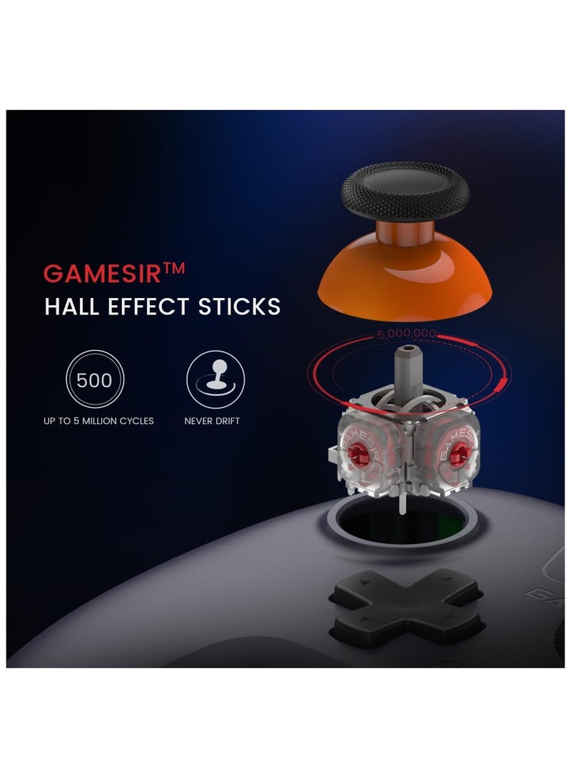 وحدة تحكم لاسلكية Nova Lite 2.4 جرام لأجهزة الكمبيوتر التي تعمل بنظام Windows وiPhone وAndroid وSwitch وSteam Deck، لوحة ألعاب مزودة بخاصية Hall Effect Trigger وTurbo وRumble Vibration (Nova Lite Dark Blue) - Image 3