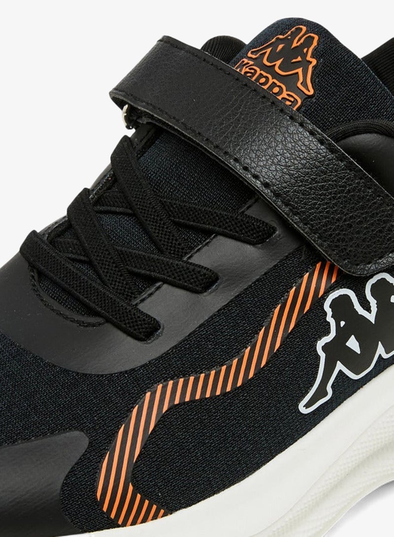 Kappa Boys' Logo Print Sports Shoes with Hook and Loop Closure - Image 4