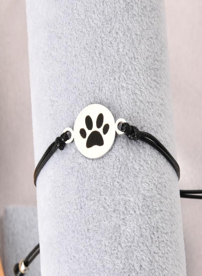 Sisadodo Cat Dog Memorial Gifts for Friends Memorial Bracelet for Loss of Dog Sympathy Gift for Daughter Son Paw Print Bracelet for Women Mens Bereavement Gifts for Loss of Dogs Cat Lover Gift for Women Men - Image 3