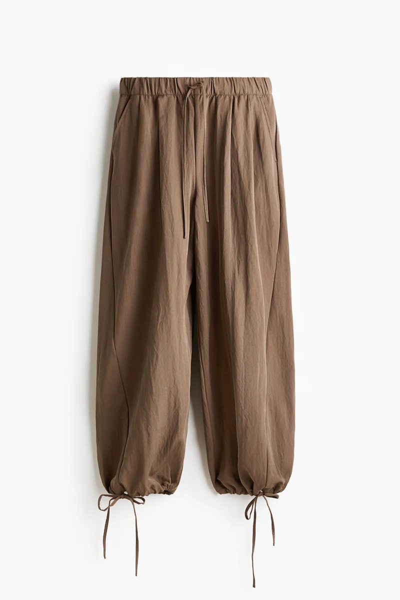 H&M Tie-detail balloon trousers