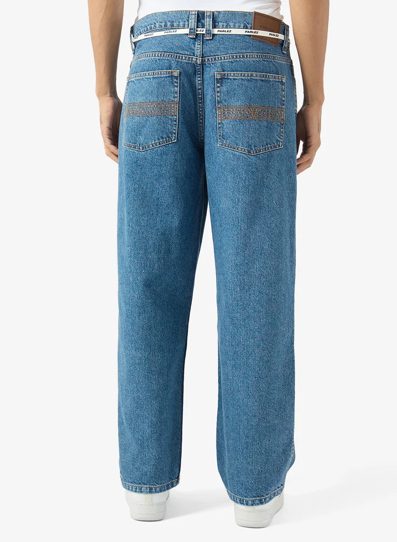 Parlez  Indy Denim Jeans Mid Black Wash for Men | Best Price UAE