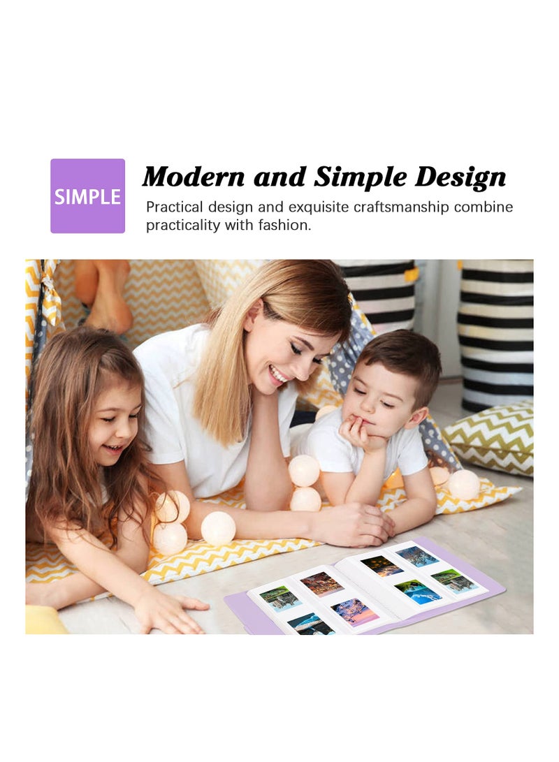Purple Photo Album for Fujifilm Instax Mini 2x3 Zink Prints Compatible with Mini 11 12 9 90 70 40 8 Instant Film Organizer - Image 3
