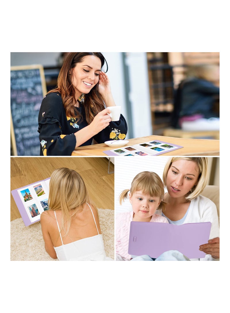 Purple Photo Album for Fujifilm Instax Mini 2x3 Zink Prints Compatible with Mini 11 12 9 90 70 40 8 Instant Film Organizer - Image 4