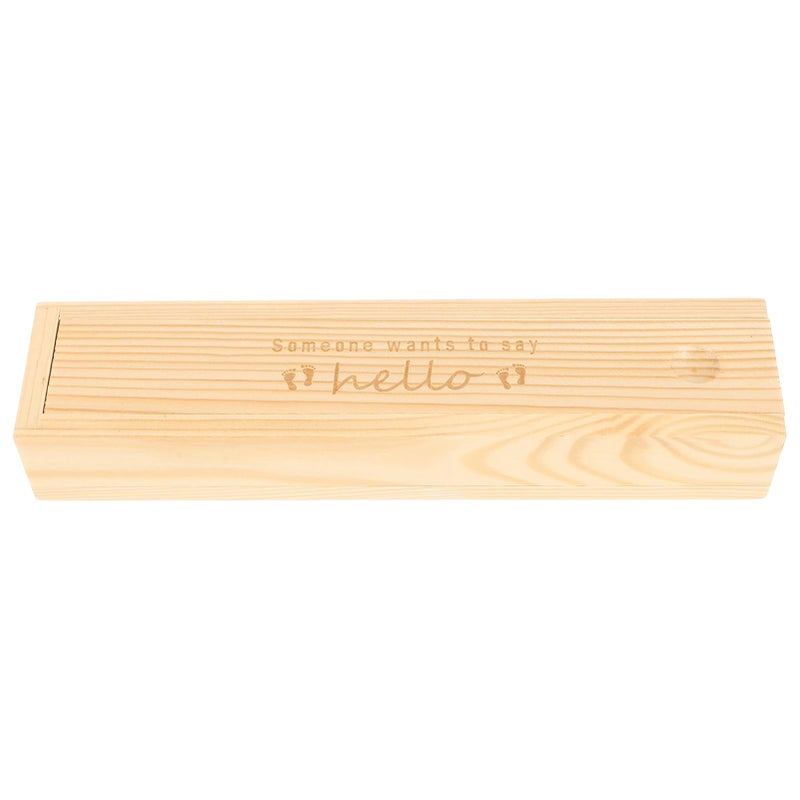 Wooden Pregnancy Test Box With Lid For Memory Keepsake Female Organizer - Image 2