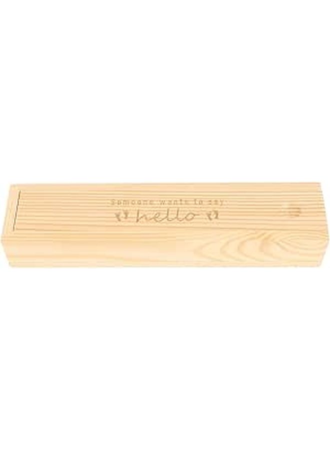 Wooden Pregnancy Test Box With Lid For Memory Keepsake Female Organizer - Image 1