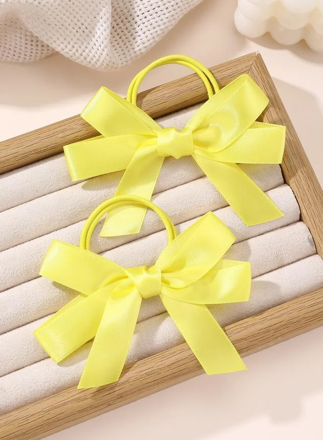 Take Two Set of 2 - Solid Bow Hair Ties