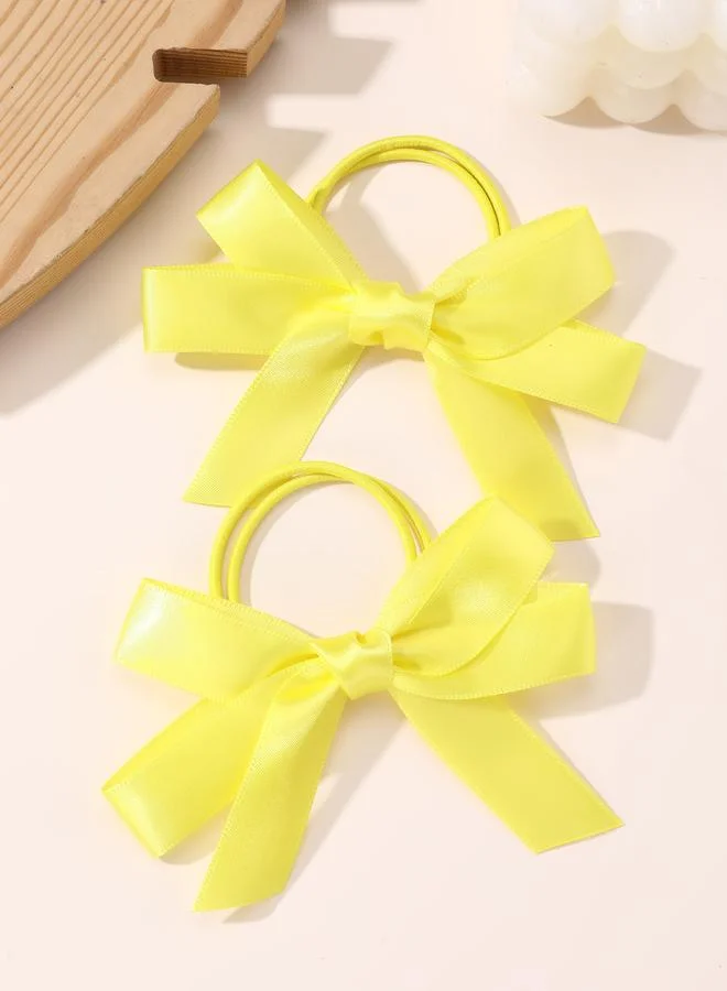 Take Two Set of 2 - Solid Bow Hair Ties