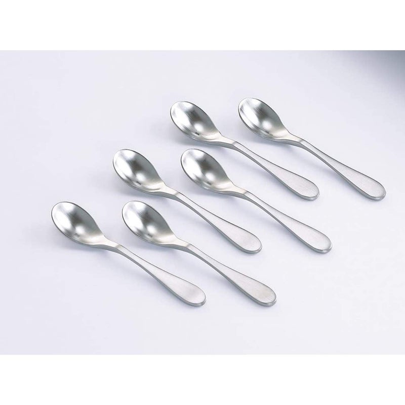 Knork Stainless Steel Demitasse Spoon (Set of 6), Matte Silver, Tiny Coffee-Appetizer Specialty Spoons, Specialty Demitasse - Image 3