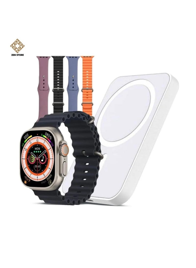 زيروسبيس ساعة ذكية زين ستور زيرو سبيس تاتش مع بنك طاقة لاسلكي و3 أحزمة - Image 2