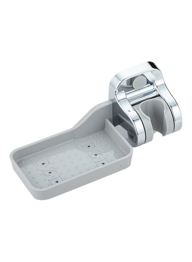 NIBEMINENT Shower Head Holder Grey/Silver 16.5x8.5x6cm - Image 1
